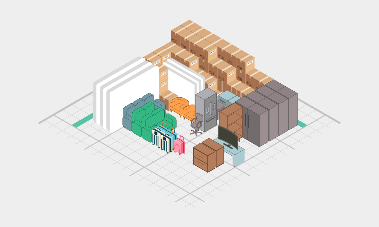 Large-scale storage.